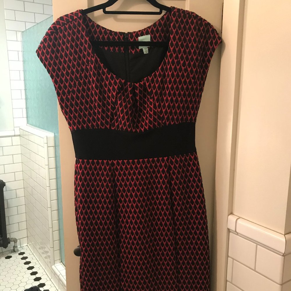 Red and Black Dress